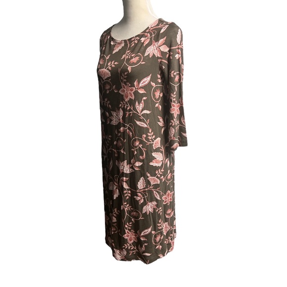 J.Jill women long sleeve floral dress - Picture 8 of 9